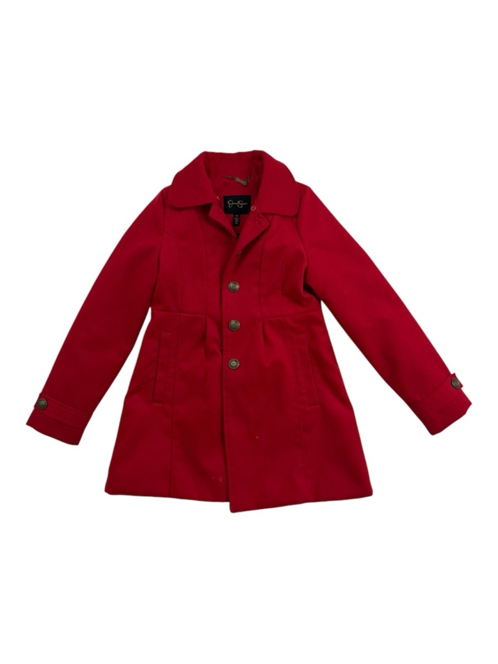 Jessica Simpson Girls' Red Peacoat Jacket